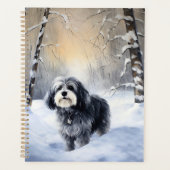 Havanese laat het sneeuwen Kerstmis Planner (Voorkant)