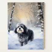 Havanese laat het sneeuwen Kerstmis Planner (Achterkant)