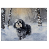 Havanese laat het sneeuwen Kerstmis Snijplank (Voorkant)