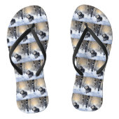 Havanese laat het sneeuwen Kerstmis Teenslippers (Voetbed)