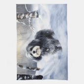 Havanese laat het sneeuwen Kerstmis Theedoek (Verticaal)