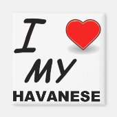 havanese liefde magneet (Voorkant)