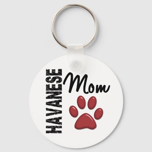 Havanese mama 2 sleutelhanger (Voorkant)