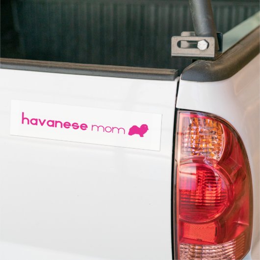 Havanese mama bumpersticker (Op Truck)
