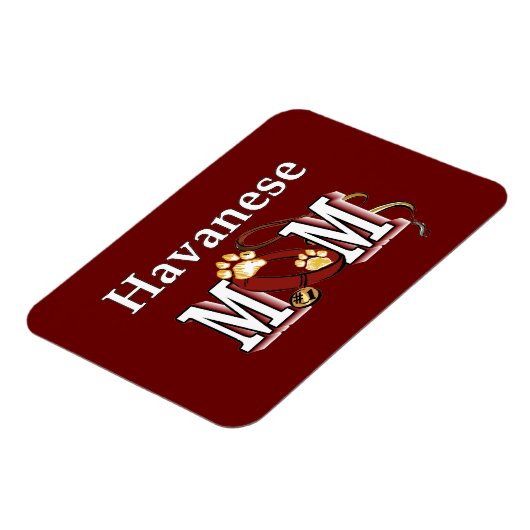 Havanese mama magneet (Linkerzijde)