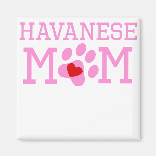 Havanese mama magneet (Voorkant)