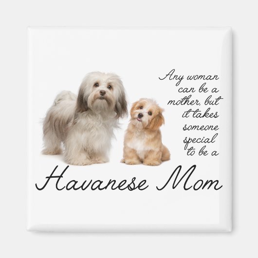 Havanese mama Magnet (Voorkant)