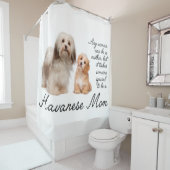 Havanese mama Shower Curtain Douchegordijn (In situ)