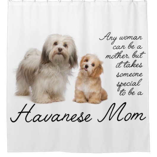 Havanese mama Shower Curtain Douchegordijn (Voorkant)