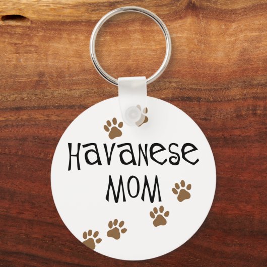 Havanese mama sleutelhanger (Voorkant)