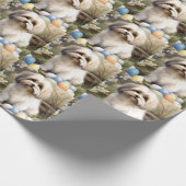 Havanese met Pasen Eieren Cadeaupapier (Hoek)