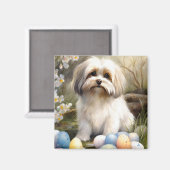 Havanese met Pasen Eieren Magneet (Voorkant / Achterkant)