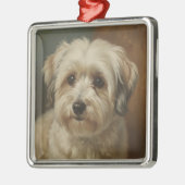 Havanese Metalen Ornament (Links)