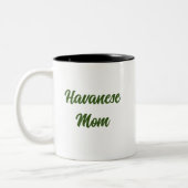 Havanese Moeder Mok met Wit Havanees (Links)