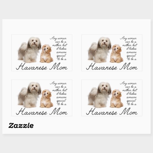 Havanese Moeder Stickers (Vel)