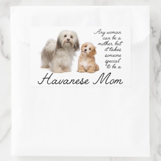 Havanese Moeder Stickers (Tas)