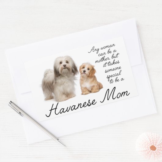 Havanese Moeder Stickers (Envelop)