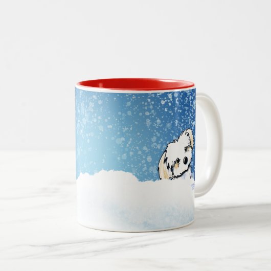 Havanese Mok voor Kerstmis (Voorkant rechts)