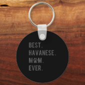 Havanese Mom Ever - Funny Havanese Dog Lover Gift Sleutelhanger (Voorkant)