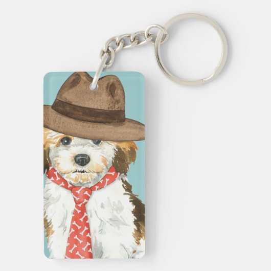 Havanese pa sleutelhanger (achterkant)