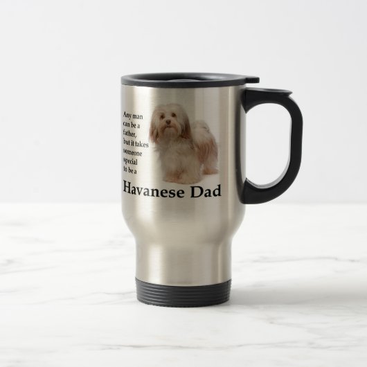 Havanese pap Travel Mug Reisbeker (Rechts)
