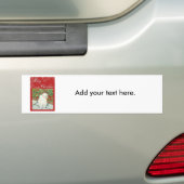 Havanese papaver kerstcadeautjes en kaarten bumpersticker (Op auto)