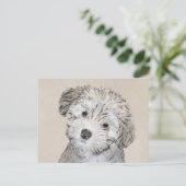Havanese papaverschilderijen - Kute Original Dog A Briefkaart (Staand voorkant)
