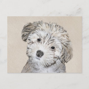 Havanese papaverschilderijen - Kute Original Dog A Briefkaart