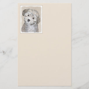 Havanese papaverschilderijen - Kute Original Dog A Briefpapier