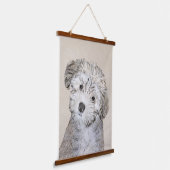 Havanese papaverschilderijen - Kute Original Dog A Hangend Wandkleed (Gebogen)