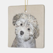 Havanese papaverschilderijen - Kute Original Dog A Keramisch Ornament (Links)