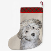 Havanese papaverschilderijen - Kute Original Dog A Kleine Kerstsok (Achterkant)