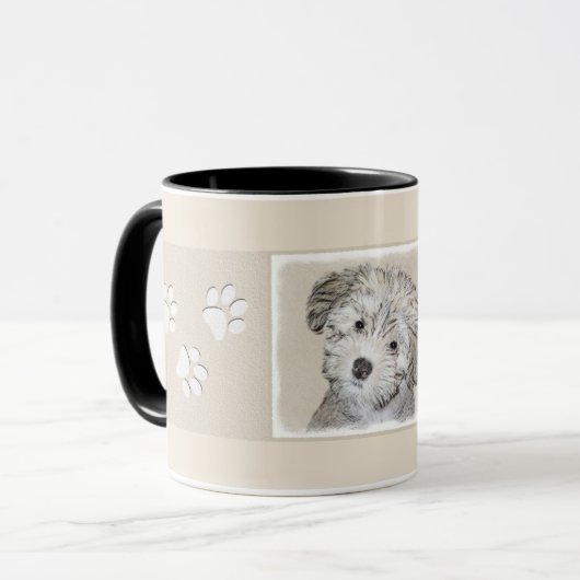 Havanese papaverschilderijen - Kute Original Dog A Mok (Voorkant links)