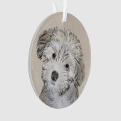 Havanese papaverschilderijen - Kute Original Dog A Ornament (voorkant)