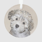 Havanese papaverschilderijen - Kute Original Dog A Ornament (achterkant)