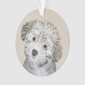 Havanese papaverschilderijen - Kute Original Dog A Ornament (voorkant)
