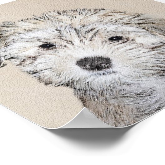 Havanese papaverschilderijen - Kute Original Dog A Poster (Hoek)