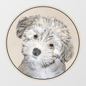 Havanese papaverschilderijen - Kute Original Dog A Raamsticker (Vel)