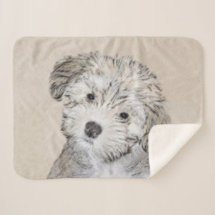 Havanese papaverschilderijen - Kute Original Dog A Sherpa Deken