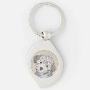 Havanese papaverschilderijen - Kute Original Dog A Sleutelhanger