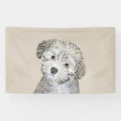 Havanese papaverschilderijen - Kute Original Dog A Spandoek (Horizontaal)