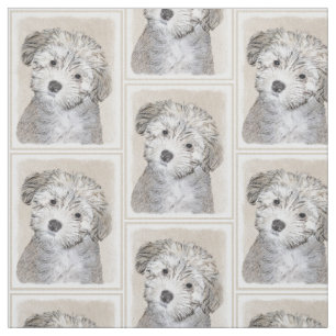 Havanese papaverschilderijen - Kute Original Dog A Stof
