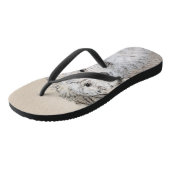 Havanese papaverschilderijen - Kute Original Dog A Teenslippers (Schuin)