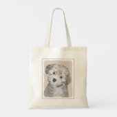 Havanese papaverschilderijen - Kute Original Dog A Tote Bag (Achterkant)