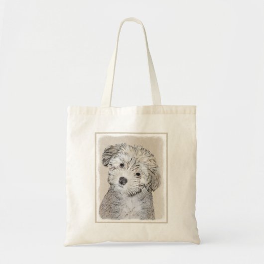 Havanese papaverschilderijen - Kute Original Dog A Tote Bag (Voorkant)
