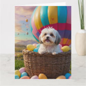 Havanese Pasen Eieren Kaart (Voorkant)