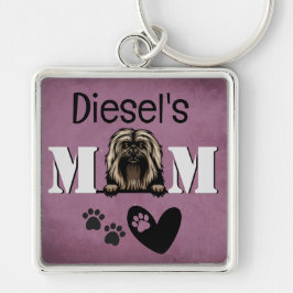 Havanese Personalized Peeking Sleutelhanger