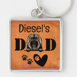 Havanese Personalized Peeking Sleutelhanger