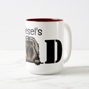 Havanese Personalized Peking Dad Tweekleurige Koffiemok