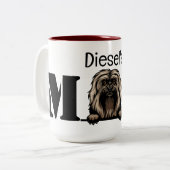 Havanese Personalized Peking mam Tweekleurige Koffiemok (Voorkant links)